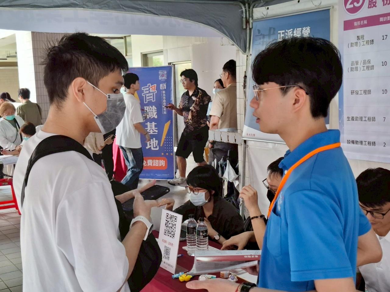 校園就業博覽會-學生向廠商詢問職缺_0