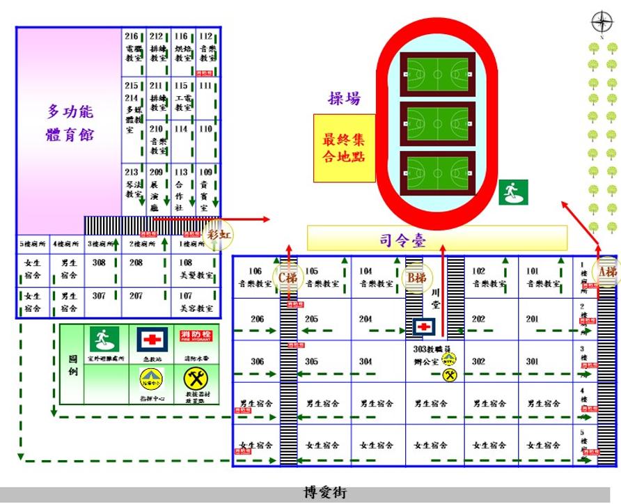 莊敬永和校區平面圖