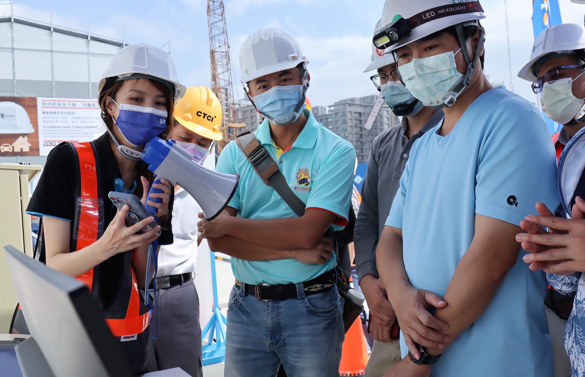 邀請廠商展示運用影像辨識達成智慧化工地的實際運用成果